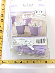 Favor boxes sealed pack(100) purple