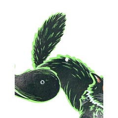 Vintage Beistle Jointed Black Cat Halloween Die Cut Retro Party Decoration USA