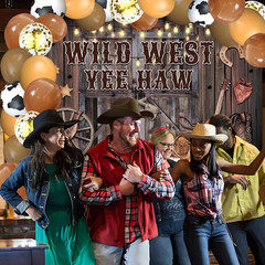 Western Party Decorations & Cowboy Party Supplies – Wild West Yee Haw Banner 5.9