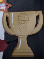 Partial Big Dot of Happiness Photo Booth Props Nothin But Net Basketball Sports