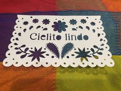 Papel Picado Party Decorations Custom Name Sign Floral Multicolor