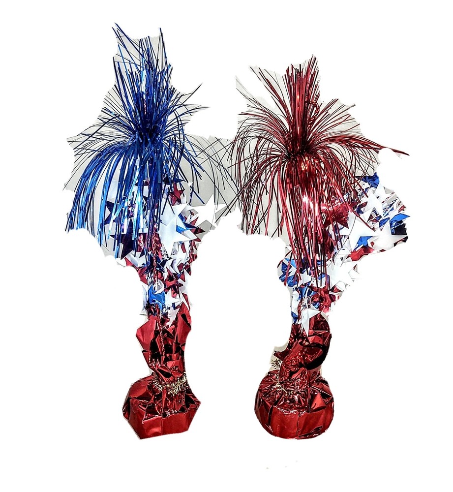 4th of July firework Foil Balloon Weight Birthday Party Supplies Patriotic Decor