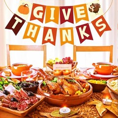 OHOME Thanksgiving Decorations – Thanksgiving Banner | Friendsgiving Party De…