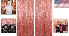 Reusable Rose Gold Backdrop 2 Pack – Perfect for Weddings & Bachelorette Parties