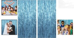 Durable and Reusable 2 Pack Blue Streamers – Perfect Party Backdrop Supplies