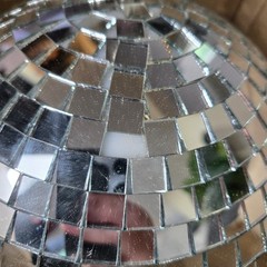 Mirror Disco Ball 12 Inch Silver Party Disco Ball with Hanging Ring Luma Series