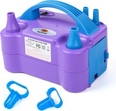 NuLink Electric Balloon Pump Dual Nozzle Portable Air Inflator for Party Decor