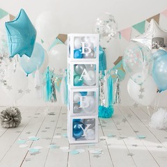 Keencopper Baby Boxes with 12 Letters for Baby Shower, Baby Shower Decoration…
