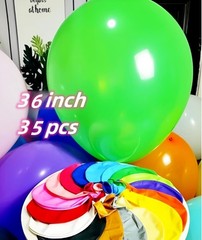 35 Pack Giant Balloons 36 Inch 17 Kinds Colors Latex Colorful Party Big Ballo…