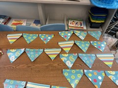 Polka Dot Paper Classroom Banner ,Class Rules Sign, Calendar Numbers