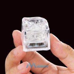 LOT Multicolor Glow Ice Cubes LED Light up for Cocktails Beverages Wedding Party