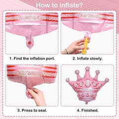 21st Pink Bow Decorations for Her, Coquette Party Decor Include 40 Inch Foil …