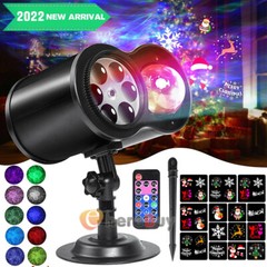 Christmas Light 16 Slides Film Moving Projector LED Laser Outdoor Landscape Lamp