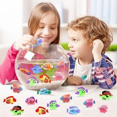 36Pcs Plastic Tropical Mini Fish Toy Set for Children’S Party Supplies and Decor