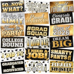 Waterproof Selfie Signs for Graduation