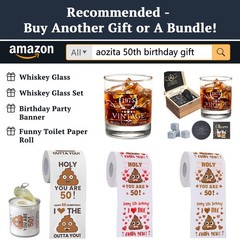 Cheers & Beers to 50 Years Gold Glitter Banner – 50th 3 Piece Set,