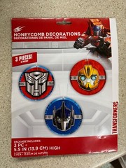 Transformers Honeycomb Hanging Decoration (3 Pieces) NEW