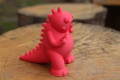 Godric the Tiny Godzilla – Cute rendition inspired by the Gojira Japanese movies