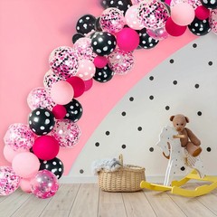 Kit De Arco Guirnalda 117 Globos Minnie Mouse Decoracion Para Fiestas Cumpleaños
