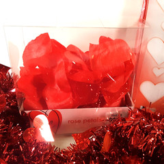 Valentine Party Decor – Banner & Garland Rose Petals – Heart Shape Pancake Form