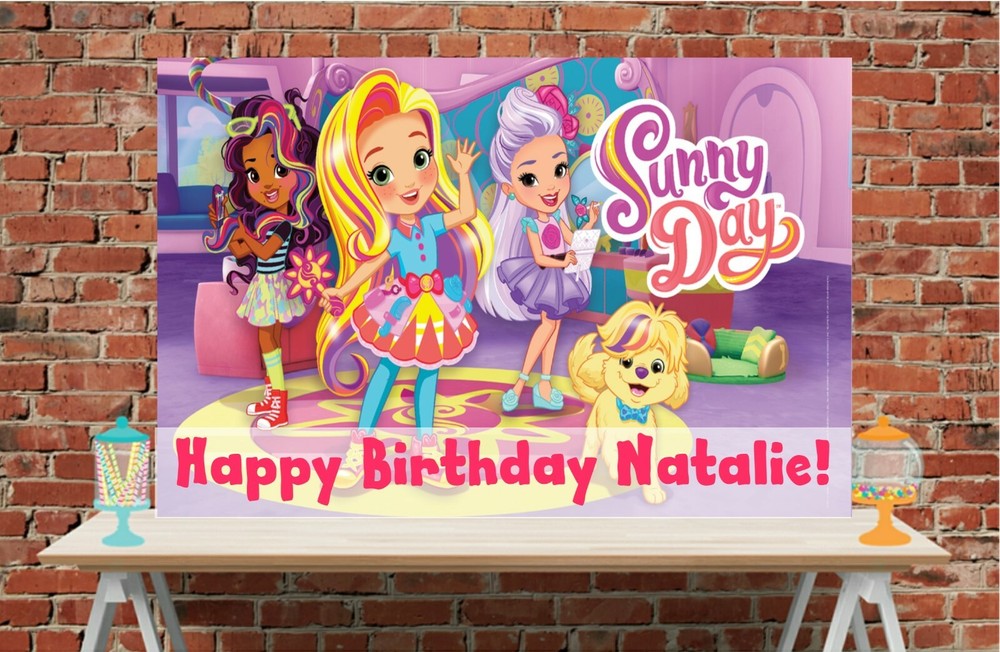 3×6 Sunny Days vinyl Birthday Banner