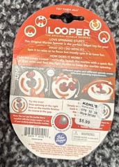 Blue Orange Loopy Looper Jump- The Original Marble Spinner- Skill Fidget- H3