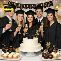 Graduation Decorations 2026-36 PCS Graduation Cupcake Toppers – 2026 Graduation