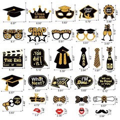 30 Pcs Graduation Photo Booth Props 2026,Grad Party Supplies for College,…