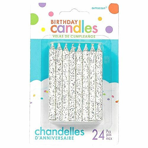 Amscan Large 3.25″ White Spiral Candle Sets (24ct) Party Supplies, 3 1/4″
