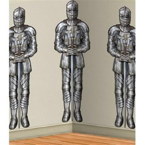 Wall of Knights Backdrop 30 Foot Plastic 48″ x 30′ Medieval Renaissance Decor