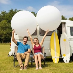 Elegant 6-Pack White Jumbo Balloons – 36 Inch Latex for Stunning Celebrations