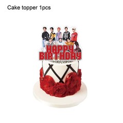 Stray Kids Merch 5 Star Party Decorations Include Happy Birthday Banners, Cak…