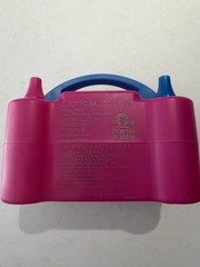 Portable High Power Two Nozzle Pink Electric Balloon Inflator Pump Tested Works