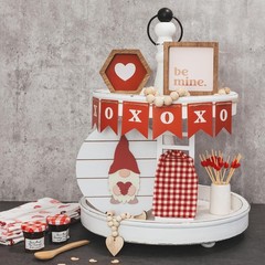 Beautiful Tiered Tray Decor Set for Christmas – Interchangeable All Season De…
