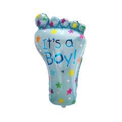 It’s a Boy! Foot Foil Balloon Set Blue Latex Balloons Baby Shower Party Decor
