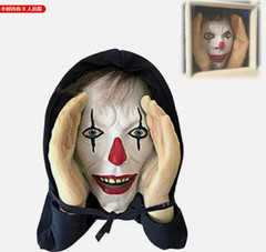 Scary Peeper Freak Halloween Decoration Clown Indoor and Outdoor Window Stickers