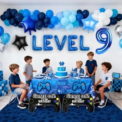 Video Games 9th Birthday Level 9 Balloons Birthday Balloons Video Game Party
