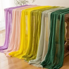 Dusty Pink Table Runner Cheesecloth Gauze Rustic 120 Inch 10 FT for Wedding