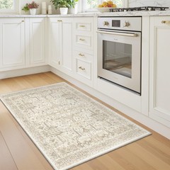 Washable 2×3 Entryway Area Rug – Small Non Slip Vintage Kitchen Runner Rugs I…