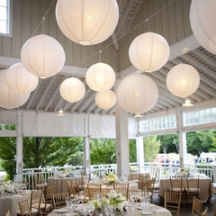 10 Packs 12 Inch White Paper Lanterns round Chinese/Japanese Hanging Ball Lanter