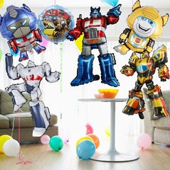 6 transformers foil balloon party happy birthday supplies decoration bumblebee