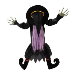 Morris Costumes 2.5 ft Hanging Animated Crashed Witch – Black