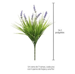 alyptus 12 Bundles Artificial Plants Outdoor Fake 14.1 In, Green and Purple