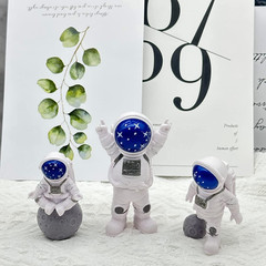 3 Pcs Astronaut Cake Topper Set Space Theme Spaceman Figurines Birthday Decor