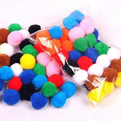 2000 PCS 8mm Multicolor Mixed Color Art Craft Pom Poms Balls DIY Party Decor