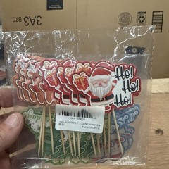 72 Christmas Cupcake Or Cake Decorations 3-24 Packs Variety