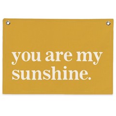 You Are My Sunshine Linen Wall Hanging 20×30 Inch – Yellow Canvas Banner for …