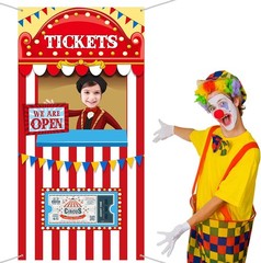 Carnival Circus Theme Party Decorations, Halloween Photo Multi Color