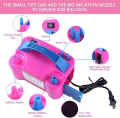 Balloon Pump Electric 110V 600W Balloon Blower Inflator Dual Nozzle Air Pump …