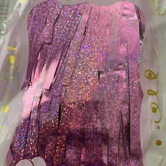 3×6.5′ Foil Pink Shimmer Curtain Birthday Graduations Celebrations Decorations